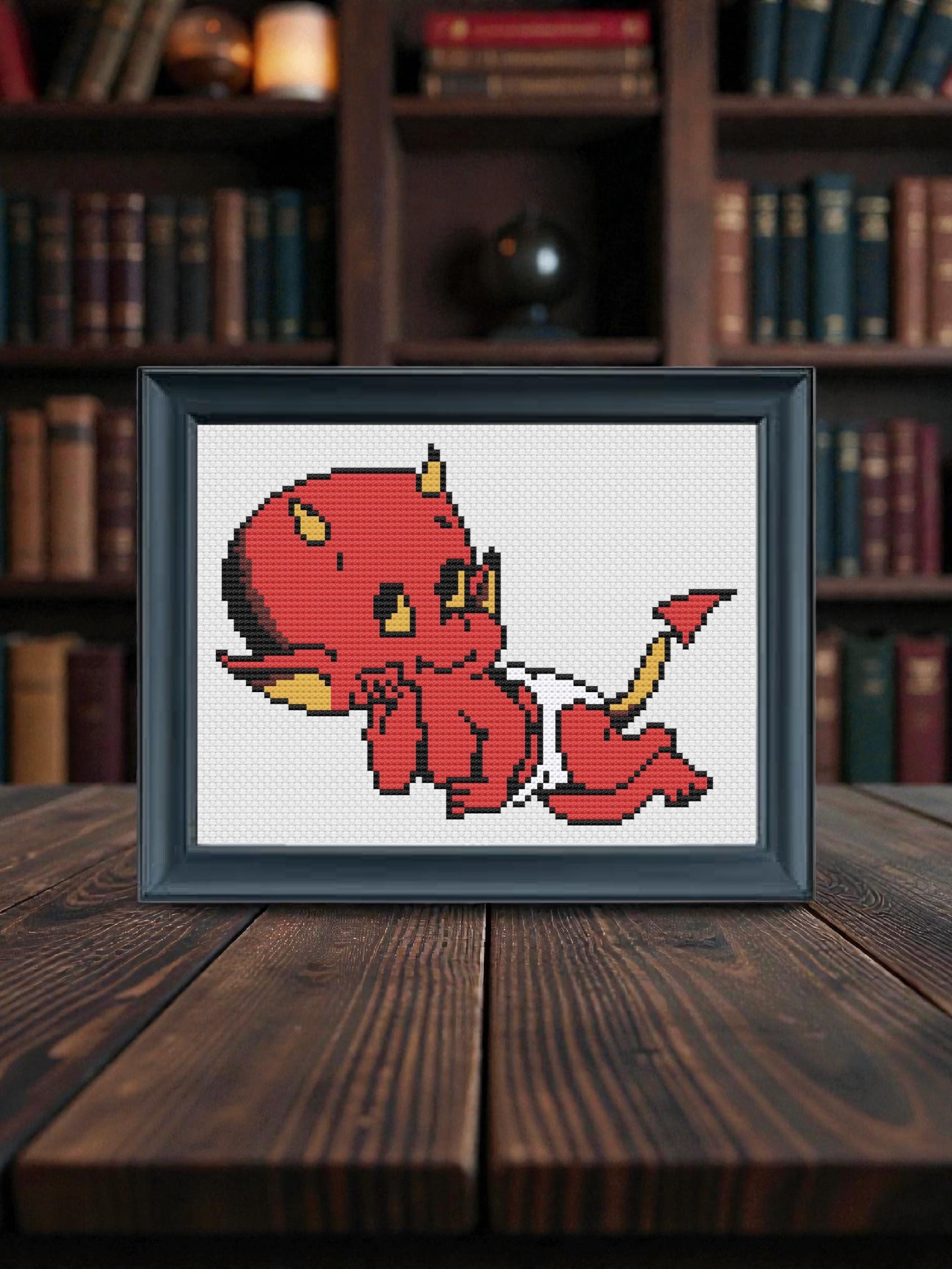 Tattoo Lil Devil Cross Stitch Pattern PDF - Subversive Valentine's