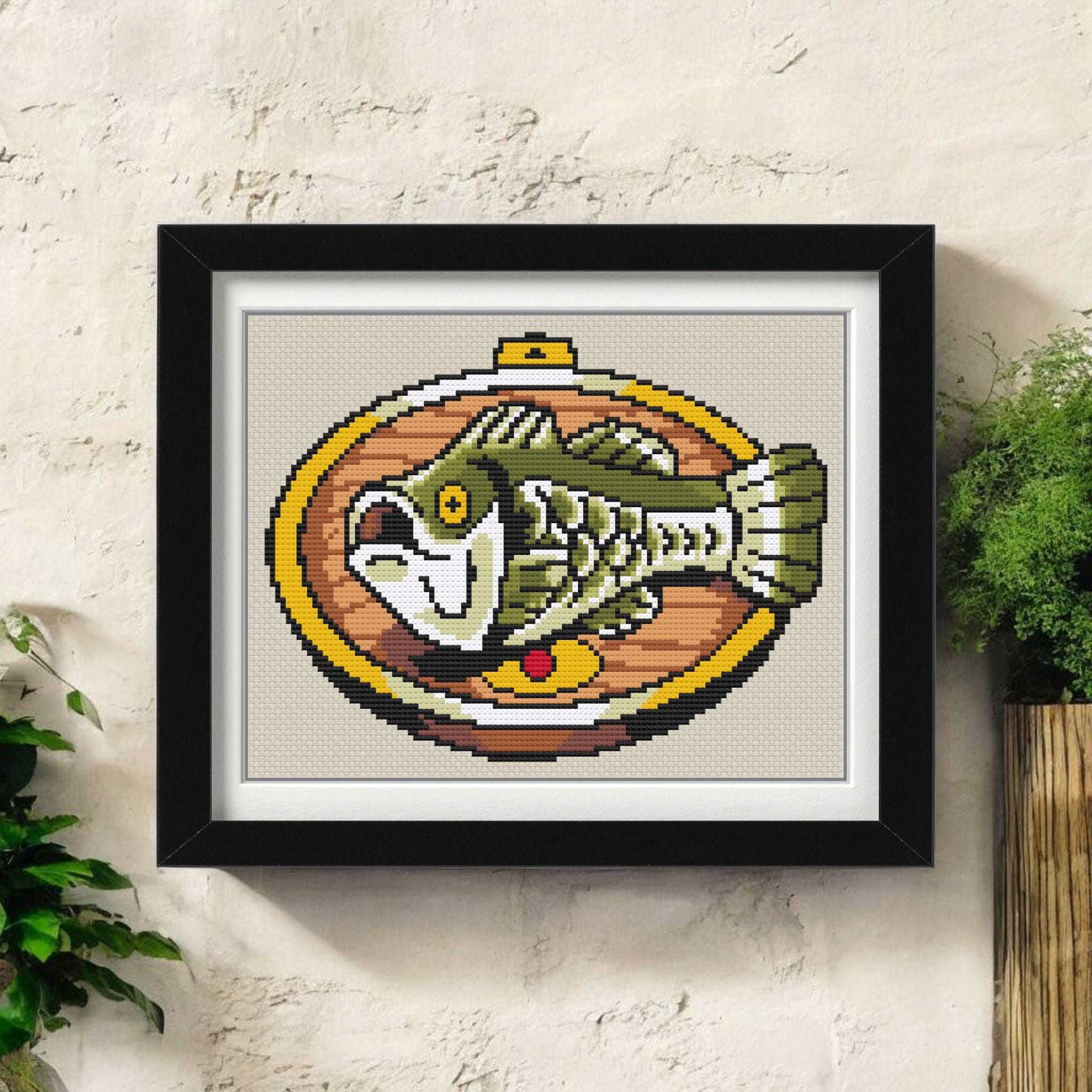 Cross Stitch Bass - Etsy, image size:2048x2048