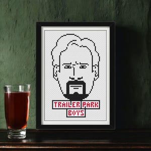 Julian Trailer Park Boys Cross Stitch Pattern PDF - Funny TV Embroidery Design - Instant Download