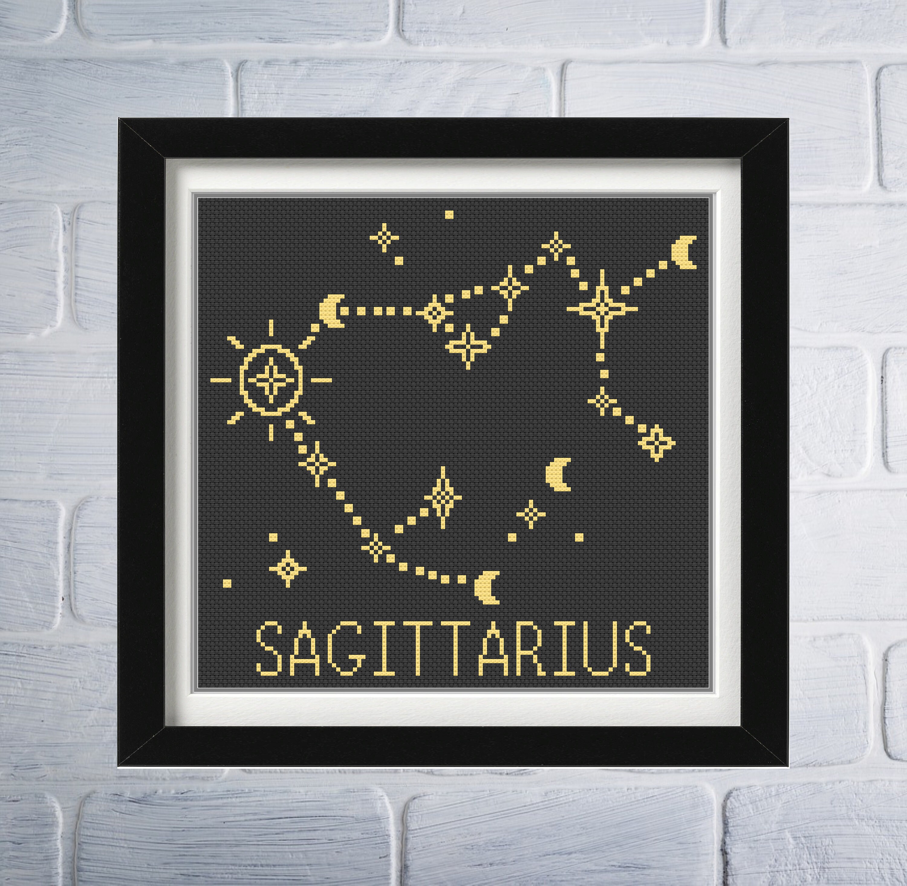stitch  Sagittarius Star Sign – Embroidery and Sage