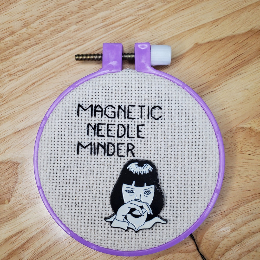 Bird Needle Minder, Magnetic Needle Keeper, Cross Stitch Needle Holder,  Embroidery Needle Magnet, Needle Nanny, Nanny Enamel Needle Minder 