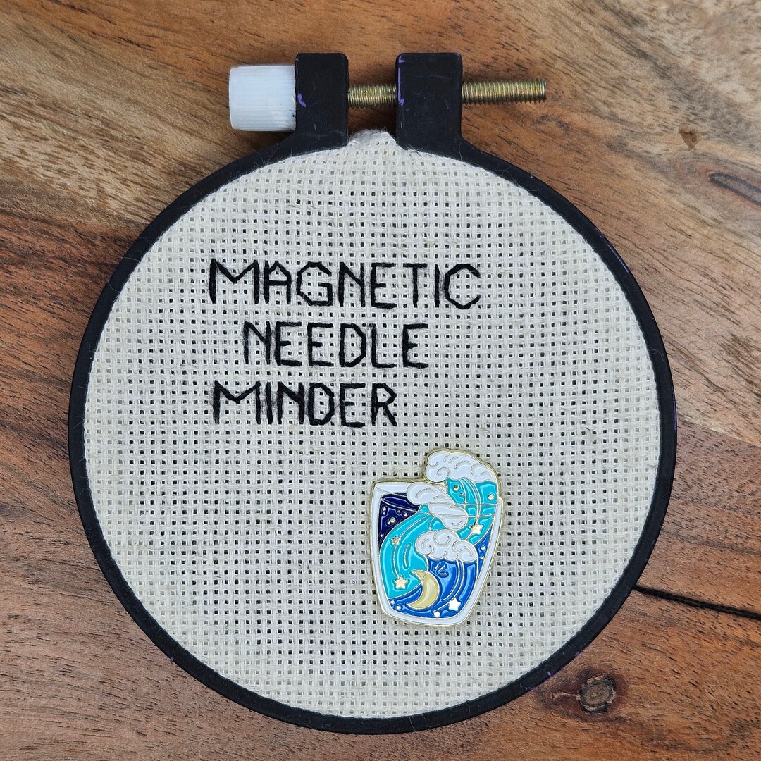 Ocean Moon Needle Minder Magnetic for Cross Stitch, Embroidery, or ...