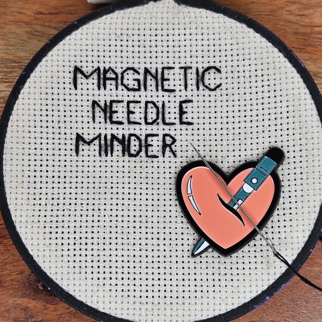 Sentiment Needle Stab Heart Needle Minder Magnetic for Cross Stitch, Embroidery, Punk ...
