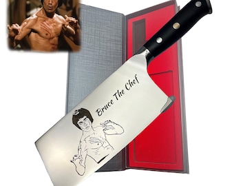 Unique 7-in Cleaver Custom Laser Engraved Perfect Corporate Gift for Holidays Personalized for Chefs and Cooking Enthusiasts