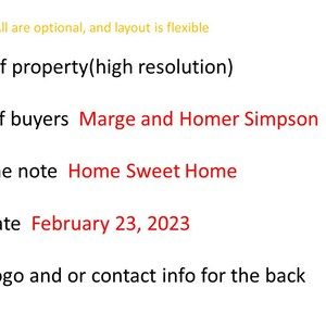 May include: A real estate document with text including "Image of property", "Marge and Homer Simpson", "Home Sweet Home", and "February 23, 2023". A house image is in the upper right corner. The logo of Iacovelli Real Estate is at the bottom.