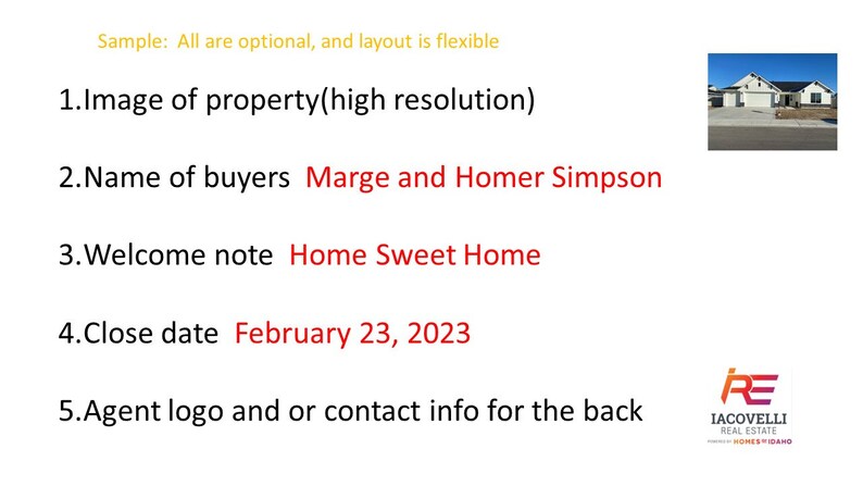 May include: A real estate document with text including "Image of property", "Marge and Homer Simpson", "Home Sweet Home", and "February 23, 2023". A house image is in the upper right corner. The logo of Iacovelli Real Estate is at the bottom.