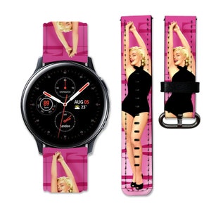 Marilyn Monroe Gear Sport Strap Samsung Galaxy Watch 6 Band Galaxy Active 2 Band 40 mm Watch 5 Galaxy Watch Band 46 mm Galaxy Watch 42mm