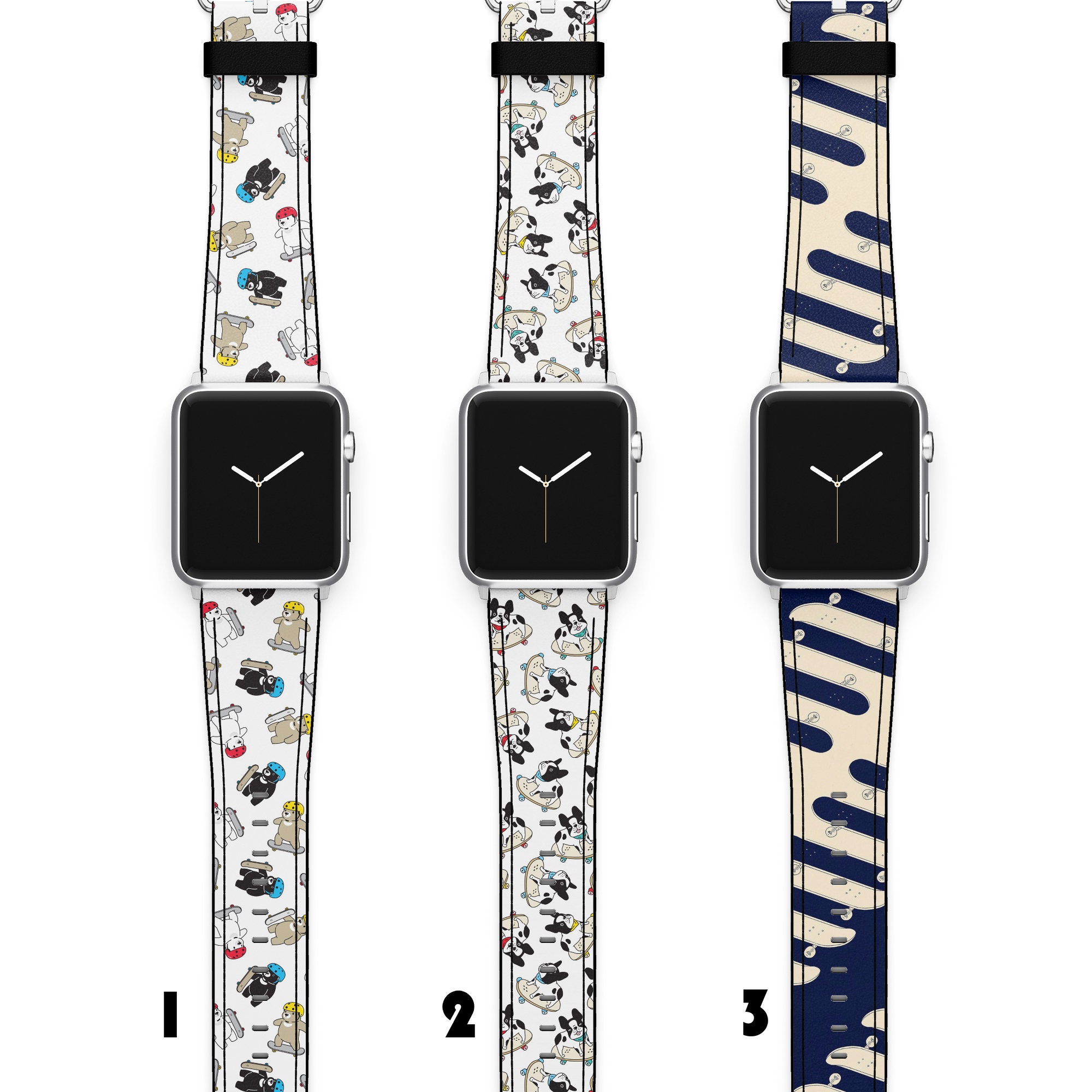 Skateboard Apple Iwatch Band 44 Mm Iwatch Strap 45 Mm Watch Etsy