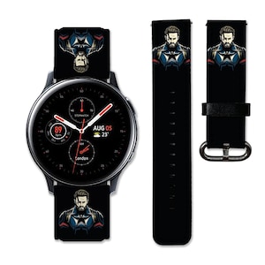 Captain America Gear Sport Band Galaxy Watch 42mm Samsung Galaxy Watch 46 mm Watch 5 Galaxy Active 2 Band 40 mm Galaxy Watch 6 Band Galaxy