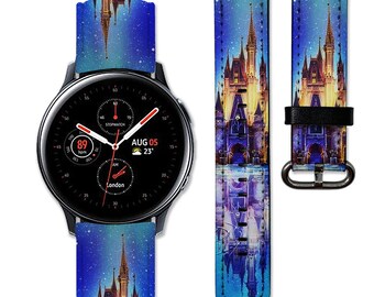 Disney Castle Galaxy Watch 42mm Strap Galaxy Active 2 Band 40 mm Galaxy Watch 4 Samsung Galaxy Watch 46 mm Watch 5 Strap Galaxy Gear Sport