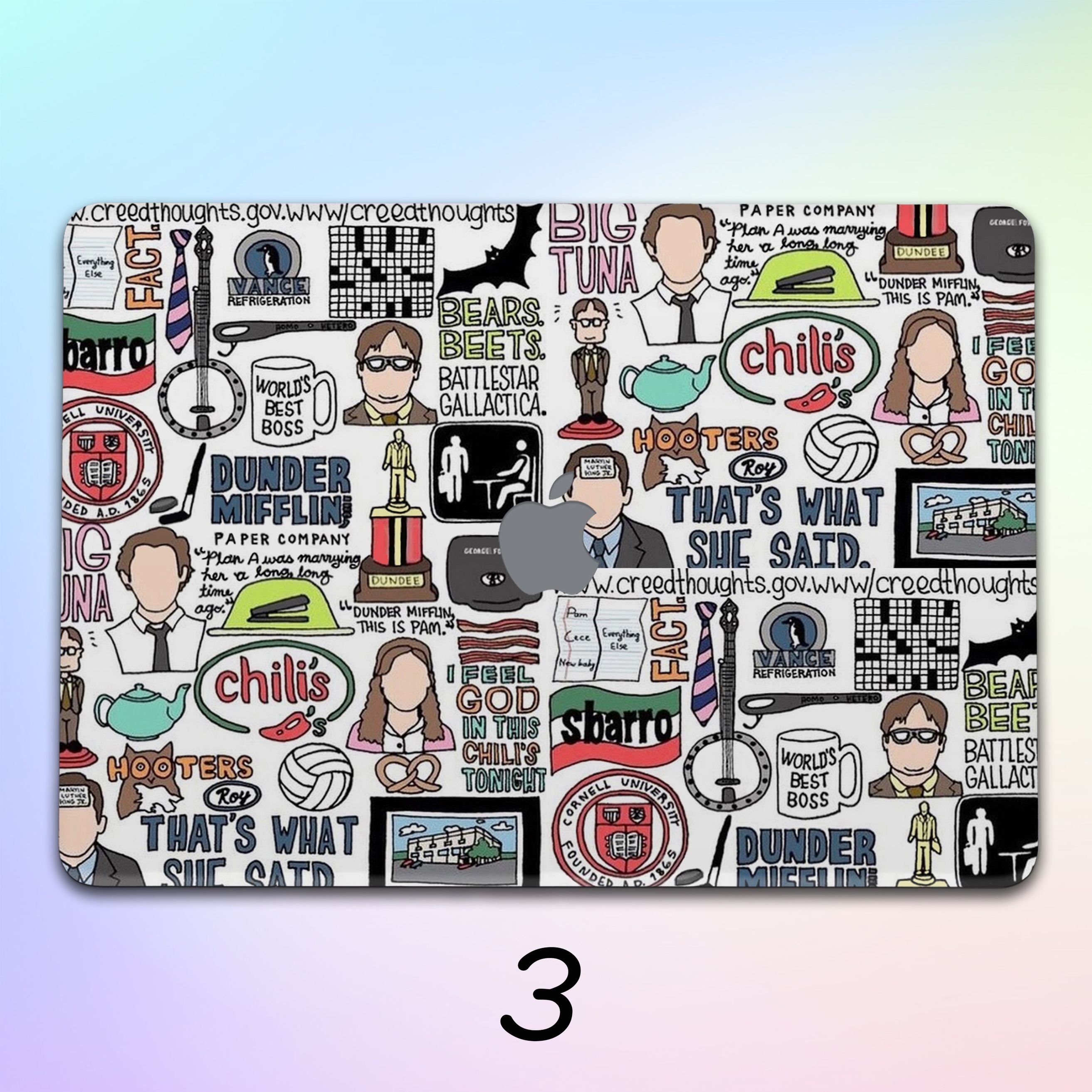 The office top macbook case
