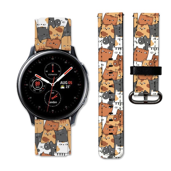 Cute Cats Gear Sport Band Samsung Galaxy Watch 46 mm Watch 5 Strap Galaxy Active 2 Band 40 mm Galaxy Watch 6 Band Galaxy Gear Sport Bandx
