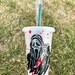 Personalized Horror Bloody Ghost Face Scream Starbucks Venti  Cold Cup| Halloween Custom Cup | Vaso personalizado 