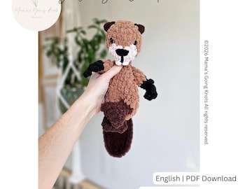 Bailey the Beaver | Little Loveys with Little hands | Low Sew | Crochet Pattern