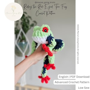 Red-Eyed Tree Frog Crochet Pattern | Low Sew