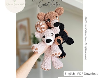 Burkley Bear Cub Crochet Pattern | No Sew Plushie