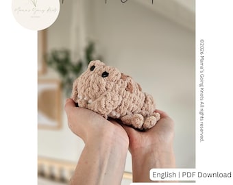 Tobias the Toad Crochet Plushie Pattern | Low Sew