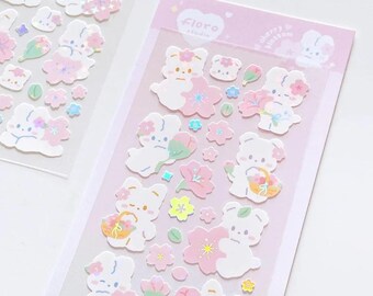 Eis Bär Aufkleber | Süßer koreanischer Briefpapier Aufkleber für Toploader, Journal, Penpal, Scrapbooking, Deko, Polco, Kpop