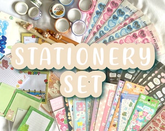 Leuke briefpapierset | Stickers, washitape, plaknotities, pennenverrassingsdoos met schattige kantoorbenodigdheden voor dagboeken en scrapbooking