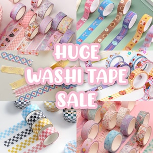 WASBANDJES | Enorme bundel plakband, mysterieuze decoratieve zelfklevende tape voor briefpapier, dagboek, polco, toploader, doe-het-zelf, plakboekdeco