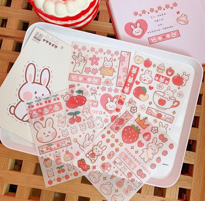 Hello Kitty Photocard Frame & Sticker [Strawberry]