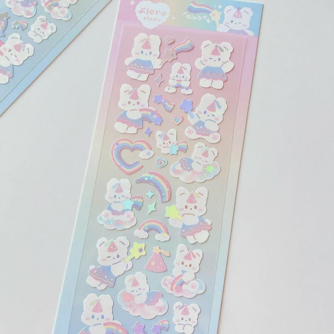 DECORATIVE KOREAN STICKERS | Adorable Cute Kawaii Kpop Decal Sticker ...