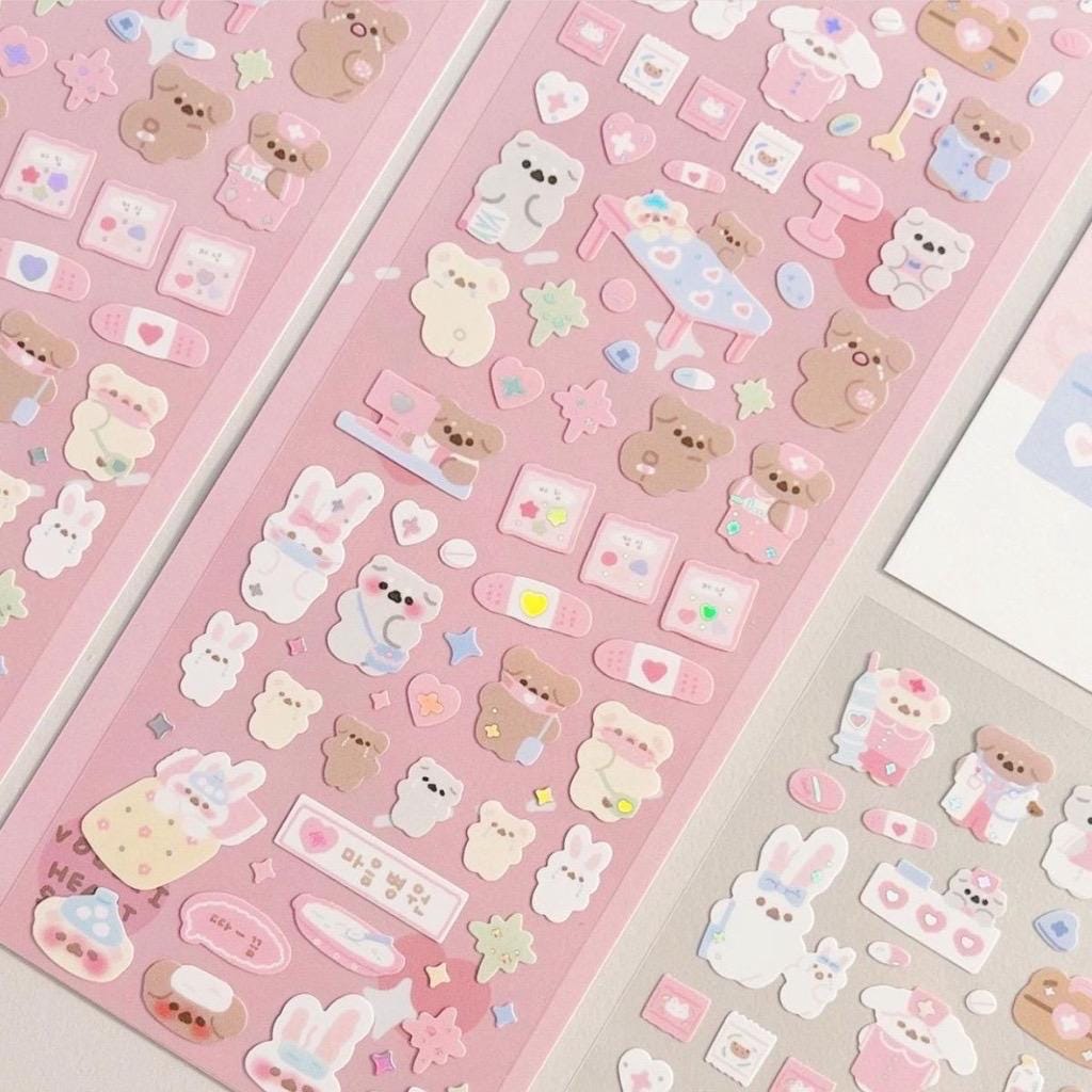 Adorable Mini Bear Stickers | Volzzi Cute Kawaii Animal Deco Polco ...