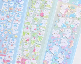 KPOP KOREANISCHE AUFKLEBER | süßer japanischer koreanischer Sticker für Journal, Toploader, Schreibwaren, Deko, DIY Scrapbook, Polco