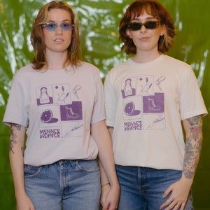 Lavender Subtle Queer Shirt - Sapphic Purple White Screenprinted Design - Gifts for Lesbians - LGBTQ Gift - Gay Gift - Pride Gift - S-4XL