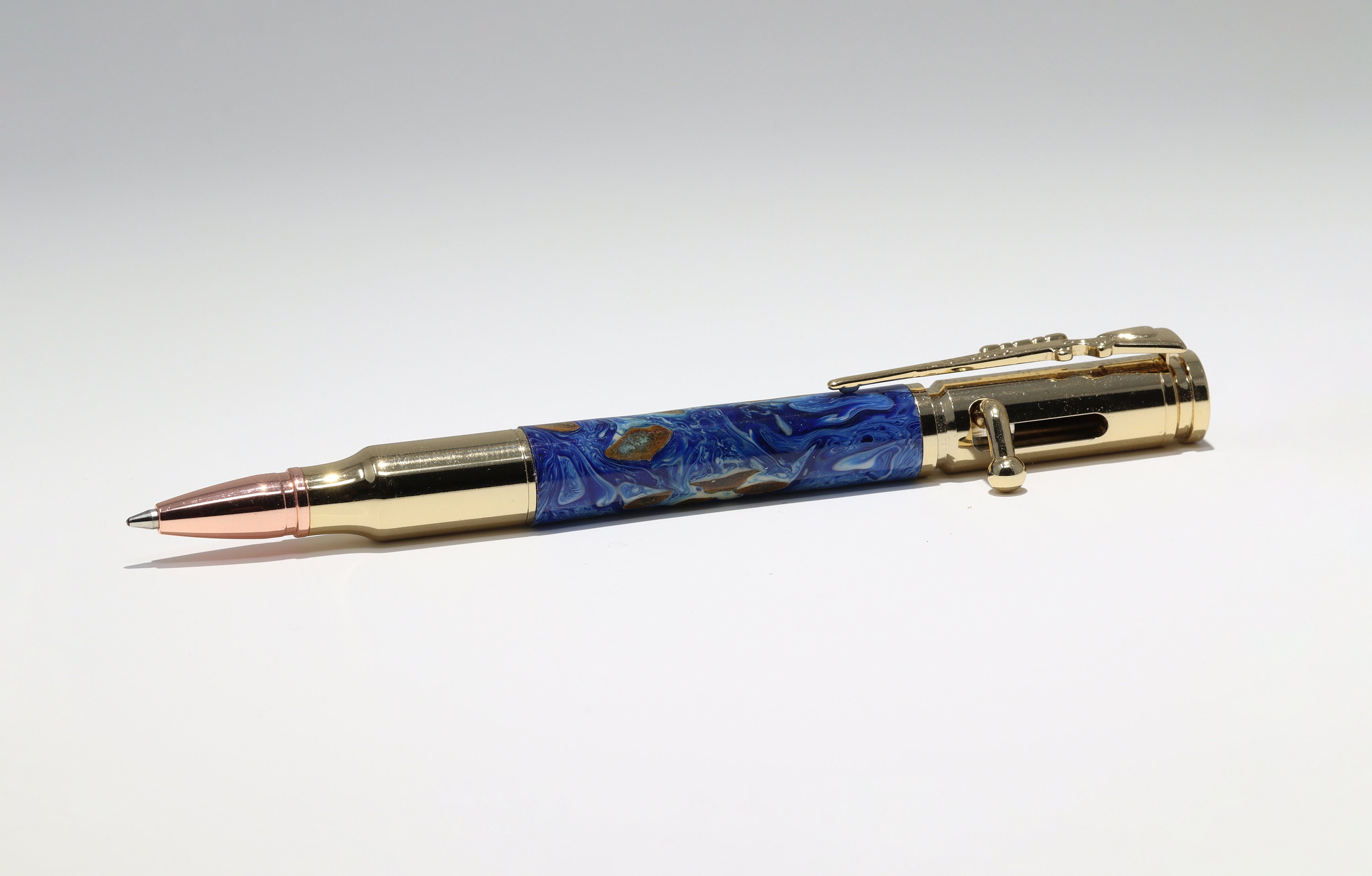 Genuine Gold Leaf Fountain Pen, Luxury Pen with 24K Gold Finish
