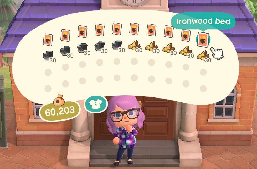 ACNH Ironwood DIY Set Complete with Iron and Wood materials Etsy