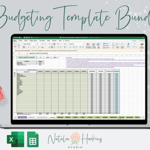 Excel budget template with a spending tracker is a perfect bundle for your household budget needs.