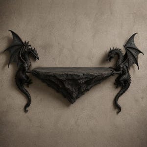 Dragon Fantasy Shelf, Dark Fantasy Home Decor