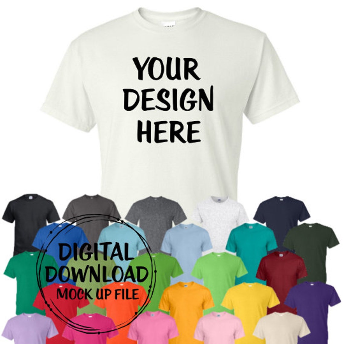 Gildan Mockup 8000 Mockup Shirt Mockup Clothing Mockup | Etsy