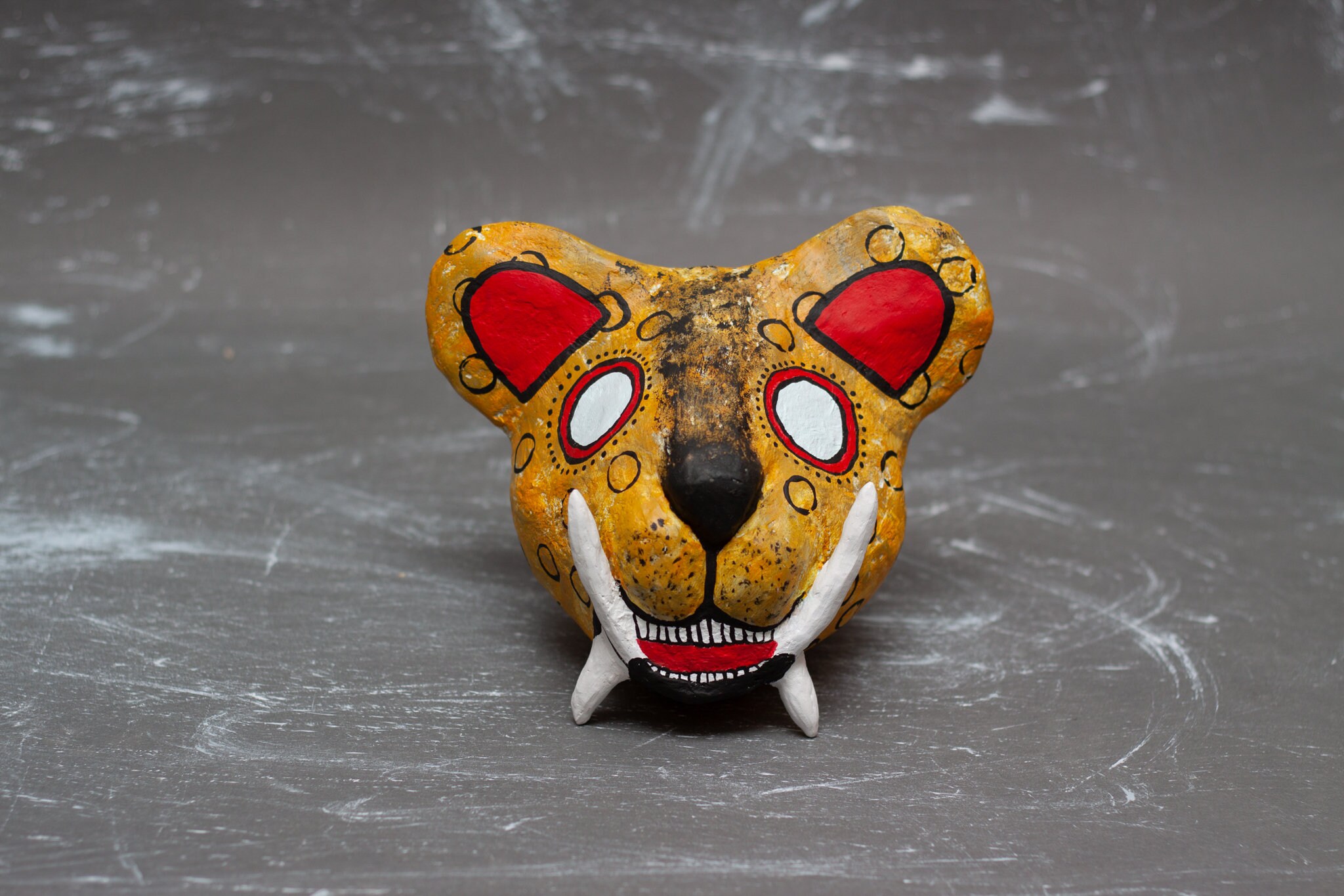 Paper Mache Sculpture PreColumbian Jaguar Etsy