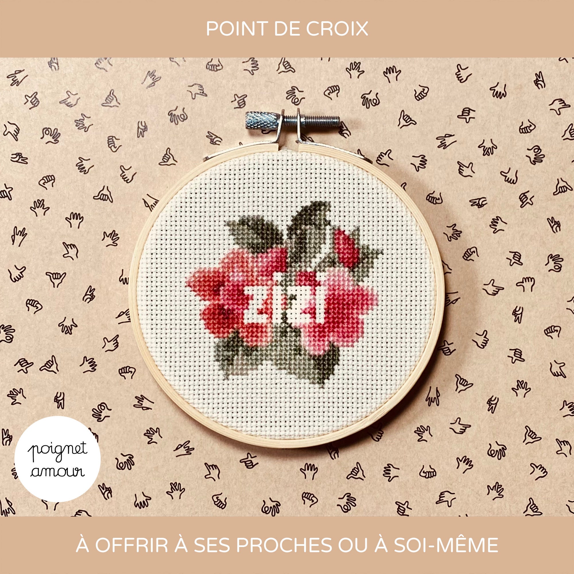 Grille Point De Croix Vierge à Imprimer Zizi dans les fleurs - Etsy France