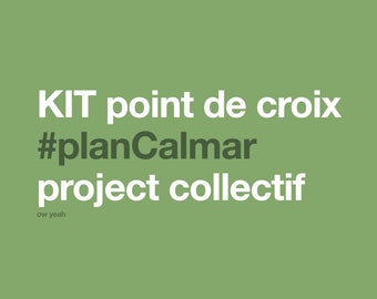 kit complet DIY pour project broderie collectif