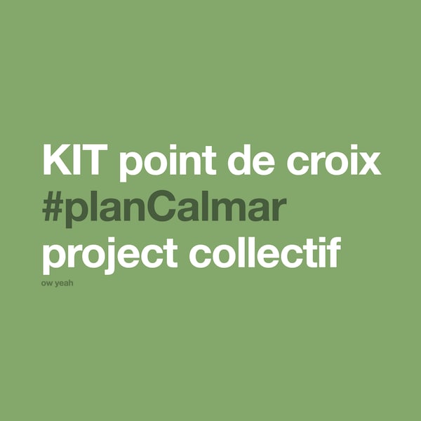 kit complet DIY pour project broderie collectif