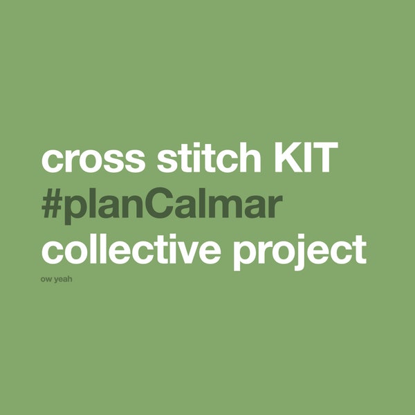 Full kit DIY for collective cross stitch project