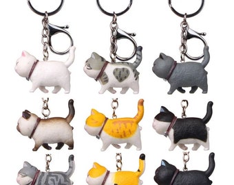 Funny Dog Cat Shape Key Chains Key Ring Key Holder Metal Pendant Gift LD Funny Dog Cat Shape Key Chains Key Ring Key Holder Metal Pendant Gift LD