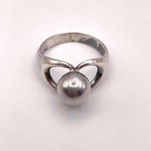 Vintage Erik Granit Co Midcentury Modernist Sterling Silver Ring from Finland