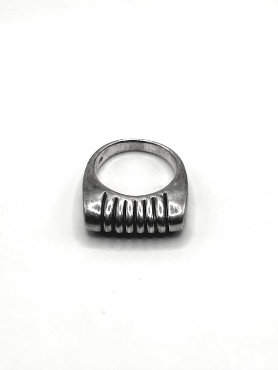 Sterling Silver Modernist/Brutalist Ring