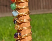 Gemstone Wire Ring
