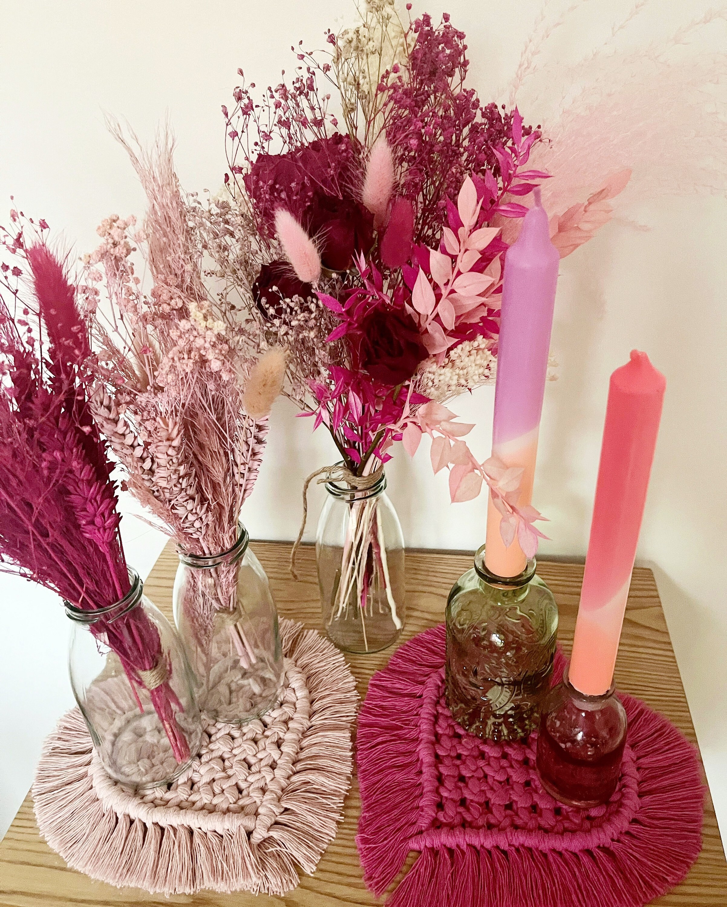 Heart Shape Macrame Placemat & Coaster Etsy New Zealand