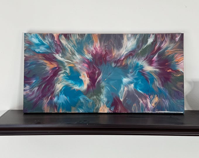 Gilded Currents (12x24) original painting