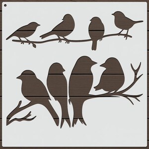Kolibri Silhouette Schablone - Große 11,8 &quot;wiederverwendbare Kunststoffvorlage für Handwerk, Holz & DIY Wohnkultur