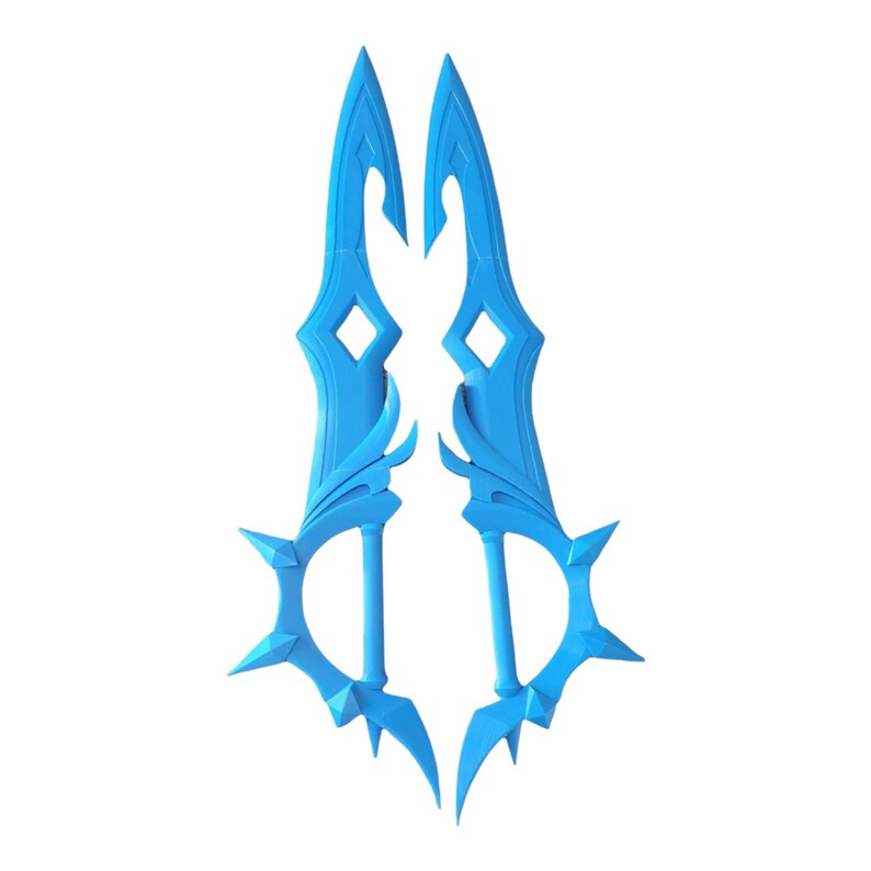 Genshin Impact Tartaglia Childe Water Blades Cosplay Sword 3D Printed Etsy