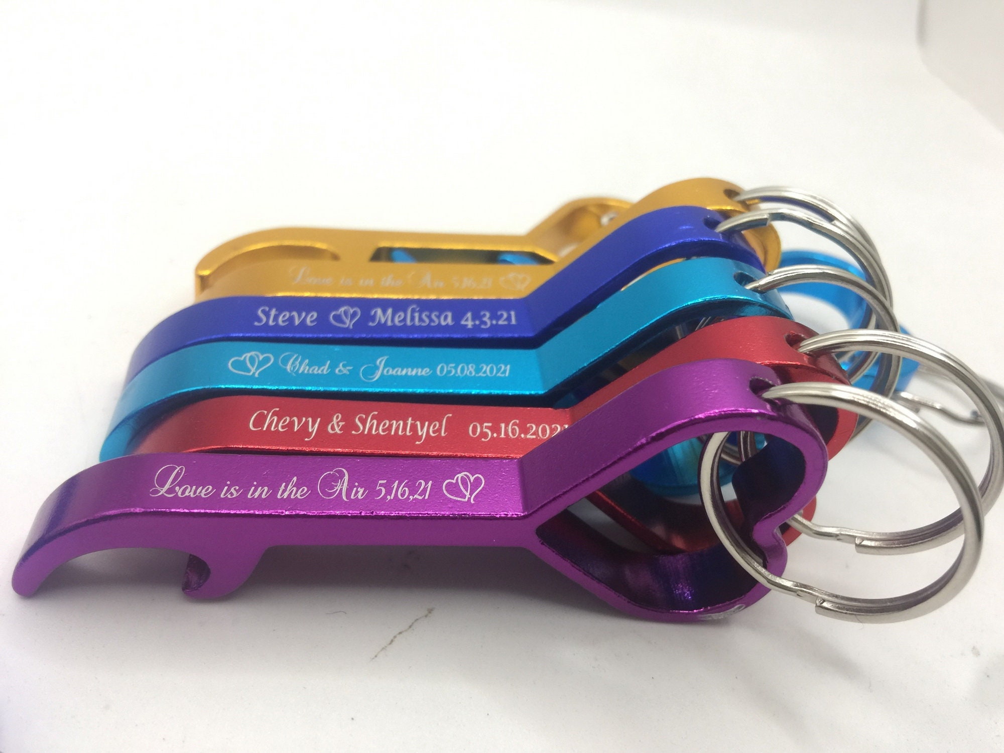 Engraved heart shape bottle openers bulk cheap wholesale Etsy