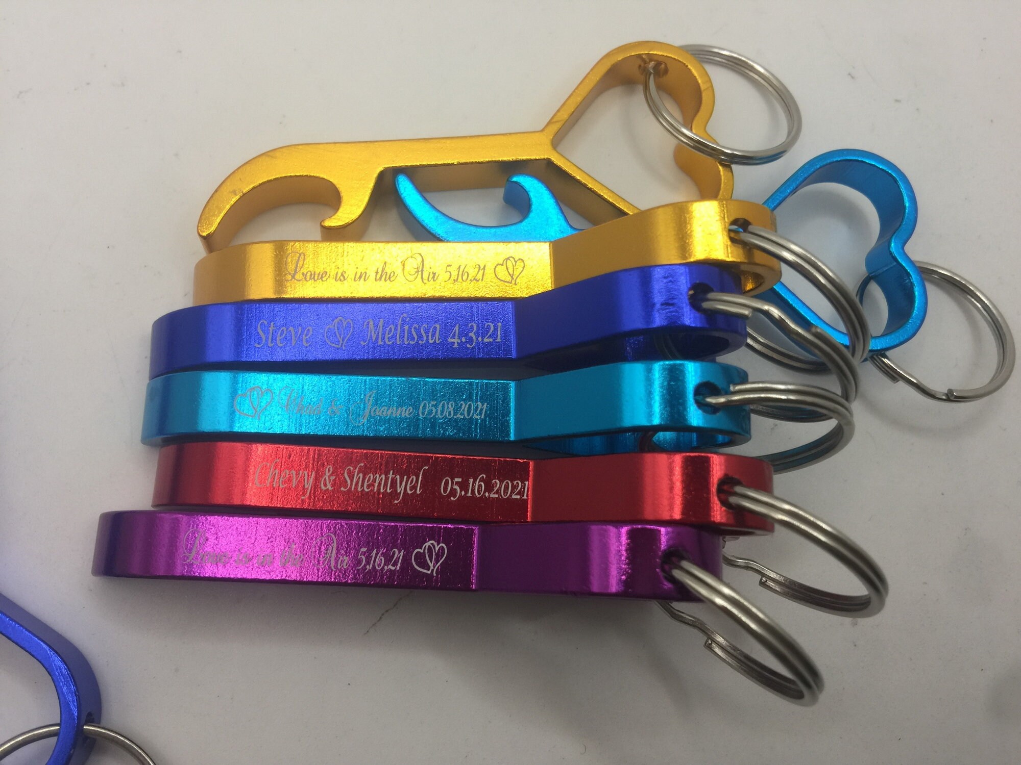 Engraved heart shape bottle openers bulk cheap wholesale Etsy