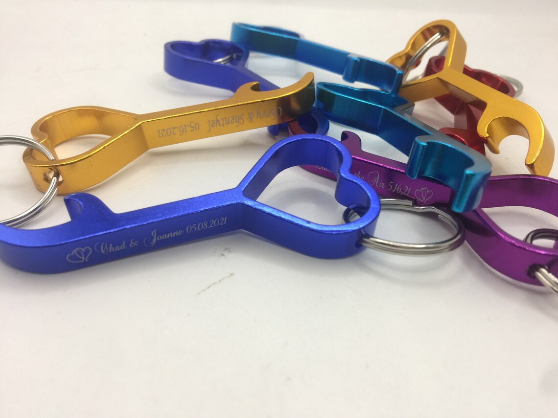 Engraved heart shape bottle openers bulk cheap wholesale Etsy